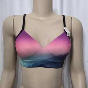 PINK Victoria's Secret Ombre Pink and Blue Bralette